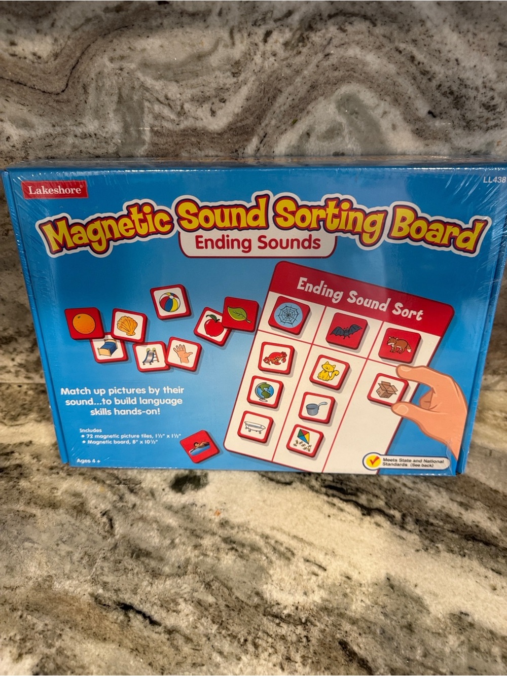Lakeshore Ending Sounds Magnetic Sorting Board for phonemic awareness NIB